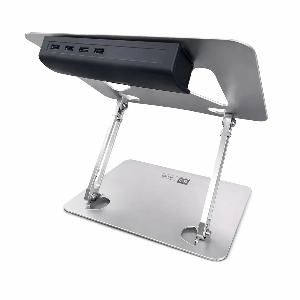 Soporte Aluminio Premium plegable con puertos USB movar colombia